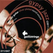 Galli GSB11 Gypsy Jazz Guitar Strings, Medium, Ball ended, .011-.047. Steel core