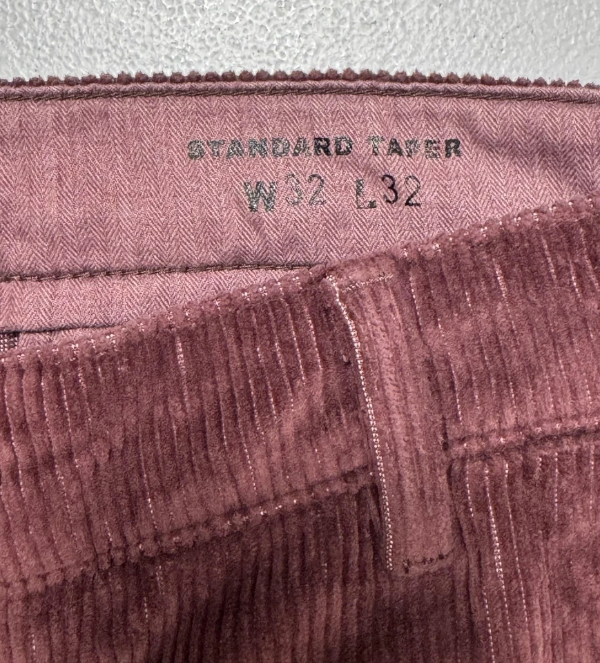 Pantalones chinos Levis XX para hombre 32x32 pana malva estándar cónicos informales elásticos NUEVO Foto 4 de 4