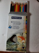 Vintage Box Of 12 Staedtler Water Color Pencils