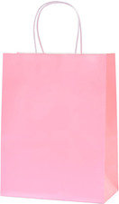 Kraft Paper Bags 8  x10.5  Gift Bags with Handle for Birthdays, Holidays, Gifts,