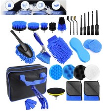 Auto Reinigungsset . Autopflege Bürstenset Innenraum Felgen Waschhandschuh 2025