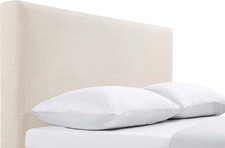 Home Furnishings - Pirro - Pine Wood - Upholstered Panel Headboard with Rectangu