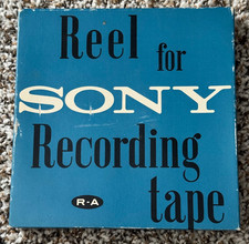 "Cinta de grabación vacía de plástico vintage Sony carrete de 7-1/2"""