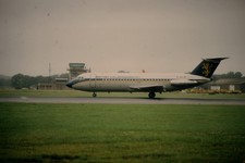 Dia G-ASJG BAC 1-11 Series 201AC British Caledonian 35mm gerahmt OP-K4-53