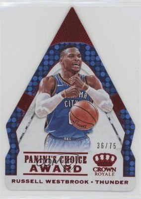 2018 Panini Crown Royale Panini's Choice Award Red 36/75 Russell Westbrook 0en
