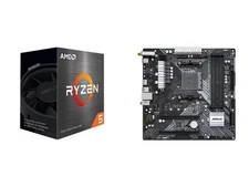 🔥 AMD Ryzen 5 5500 6-Core 4.2 GHz CPU + ASRock B450 Micro ATX AMD Motherboard
