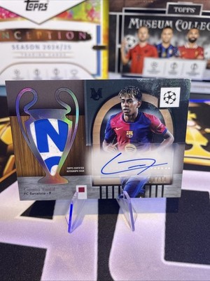 Topps Museum Collection Match Worn Jumbo Relic Lamine Yamal Auto /10 Barcelona