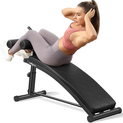 BODY RHYTHM Sit Up Bench 4 Heights Reverse Crunch