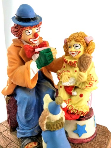 Aldon Ltd Ed Carnival Clown Collection COA #148 Clown applying makeup 1988 4lbs - Picture 2 of 10
