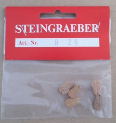 Steingräber, 5 Stück Violinblock, 12mm, Holz hell, ArtNr. B26, unbenutzt