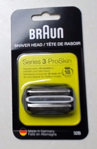 Braun Series 3 ProSkin 32B 18 Month Replacement Shaver Head New
