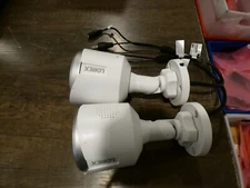 Set of 2 Lorex 4K Ultra HD CVI 8MP Deterrence Bullet Security Camera C882DA-Z