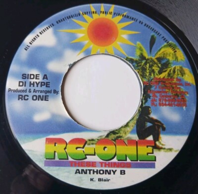 Anthony B - These Things / Secret - Set Me Free 45- 1999 Rc-One (Di Hype Riddim)