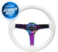 New Nrg White Wood Grain Steering Wheel 3 Deep Neochrome Spoke Rst-036mc-wt New Nrg White Wood Grain Steering Wheel 3 Deep Neochrome Spoke Rst-036mc-wt