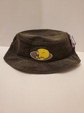 Vintage Kids Girls Looney Tunes Bugs Bunny Tweety Bird Corduroy Bucket Hat