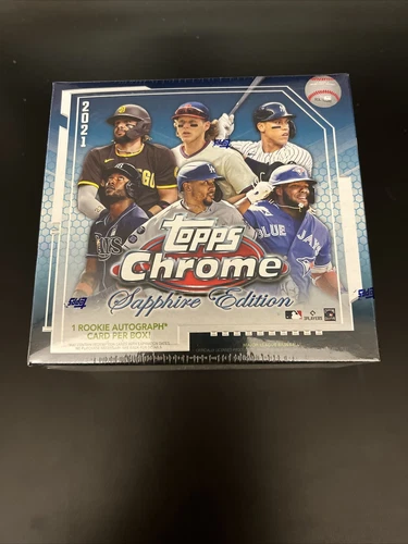 2021 Topps Chrome Baseball Sapphire Edition Hobby Box * IN HAND * SHIPS NOW QTY
