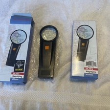 Magnifying Glass 50mm Handheld Small 2” With Lite (2AA Battery) 2pack