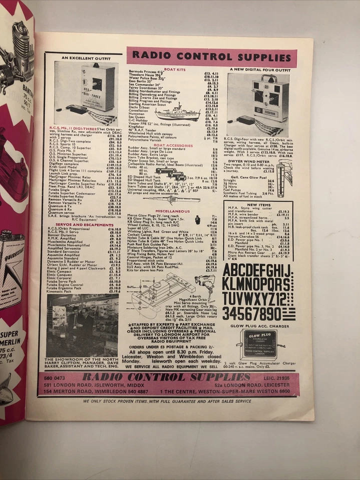 AEROMODELLER  Magazine September 1969 Handley Page 115: F/F catapult glider - Image 2 of 4