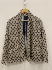 Bohemian Corduroy Short Kimono Jacket | Cotton Quilted Cardigan Kimono