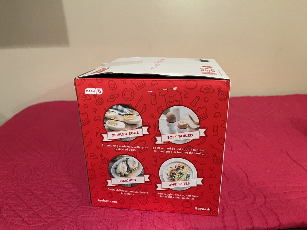 DASH Rapid Egg Cooker 6-Capacity Electric Hard Boiled Eggs Maker 2021 Model