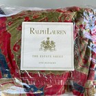 Ralph Lauren Dignitary Bed Skirt Full Queen Red Blue Estate