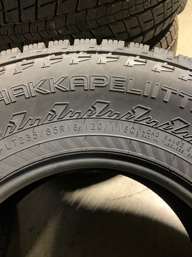 1 New LT 235 85 16 LRE 10 Ply Nokian Hakkapeliitta LT3 Studded Snow Tire - Picture 3 of 4