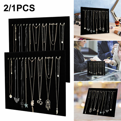 Velvet Jewelry Display Rack Necklace Bracelet Tray Stand Organizer Holder Nett Velvet Jewelry Display Rack Necklace Bracelet Tray Stand Organizer Holder Nett