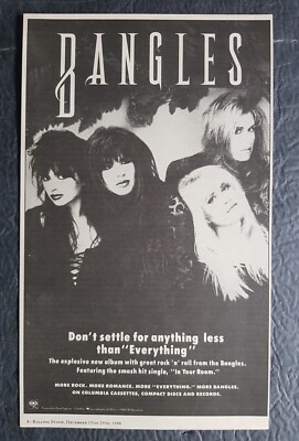 The Bangles Everything Album Promo Print Advertisement Vintage 1988