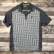 Nike Tour Performance Polo Shirt Mens Large Geometric Short Sleeve Golf Casual