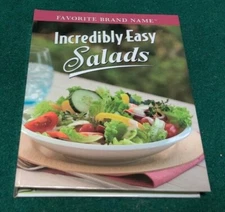 INCREDIBLY EASY SALADS Recipe Book Main Dish Meat Seafood Grains Fruits Dressing