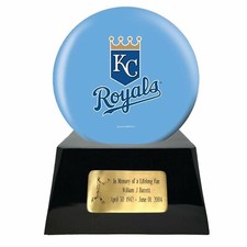 Large/Adult 200 Cubic Inch Kansas City Royals Metal Ball on Cremation Urn Base
