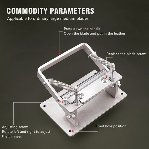 Leather Splitter Peeling Machine Stainless Steel Skiving Skiver Peeling ToolAVw1 - Picture 3 of 7