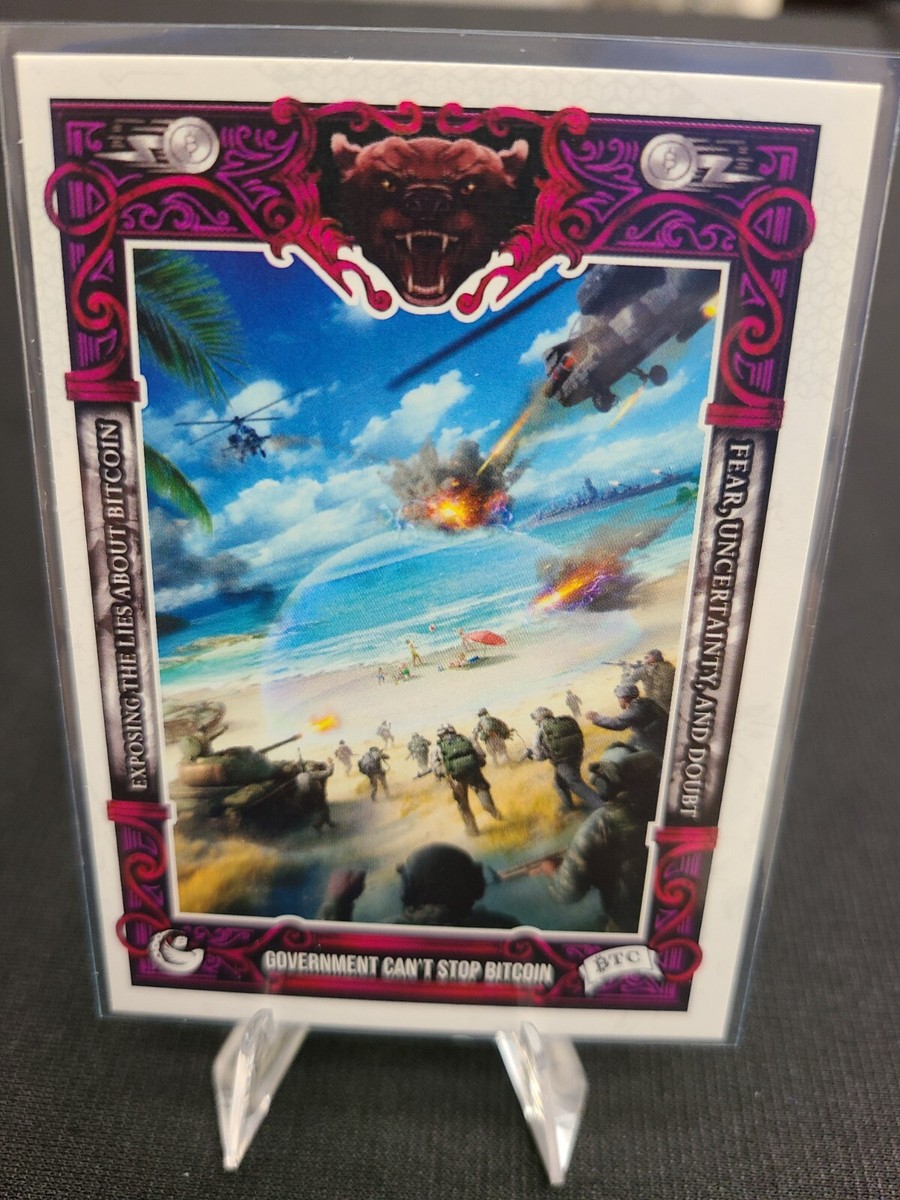 BTC Bitcoin Trading Cards Genesis GOVERNMENT CANT STOP BITCOIN #43 | eBay