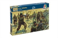 6120 Italeri 1:72 Wwii Amerikanische Infanterie, 48 Fig., Modellbausatz Gmk