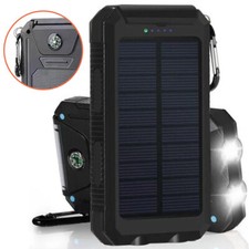 2025 Super 10000000mAh USB Portable Charger Solar Power Bank For Cell Phone