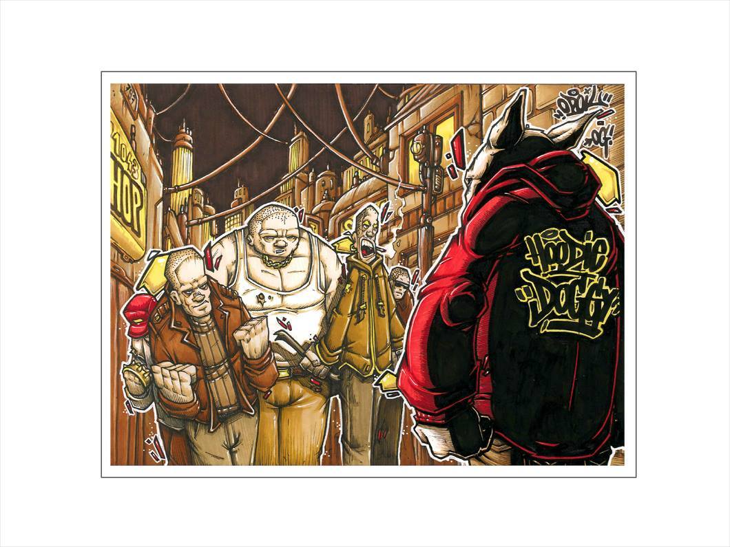 Print OPOIL Numéroté 100/100 – Signé, Graffiti Street Art, NO MIST/SEEN/QUIK/COPE2/CRASH/CES/IZ