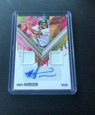 2021 PANINI DIAMOND KINGS Monte Harrison ROOKIE DUAL JERSEY PATCH AUTO 