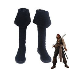 Pirates of the Caribbean Captain Jack Sparrow Shoes Cosplay Man Boots/