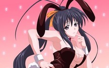 Anime girls himejima akeno bunny ears high school dxd Playmat Gaming Mat Desk
