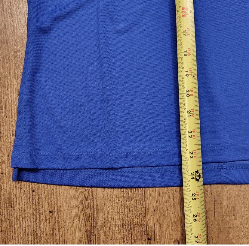 Nike Shirt Womens Medium Blue Dri Fit Dry Golf Polo Arnold Palmer's Bay