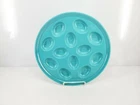FIESTA 11.1" EGG TRAY PLATE PLATTER turquoise blue NEW