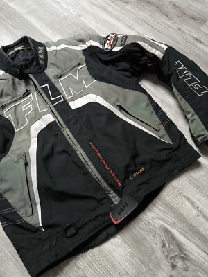 ジャケット・アウター felm Men's FLM Racing CORDURA Jacket Size L/XL Motorcycle YKK Black | eBay