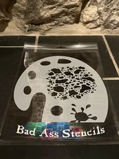 NEW BAD ASS STENCILS BAD 6010 ANDREAS PALETTE  11 X 8.5 ART AIRBRUSH FACE PAINT