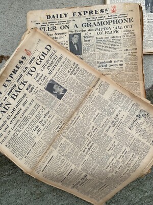 Tagesexpress Zeitung 1. 3. 4. ODER 8. September 1945 ORIGINAL
