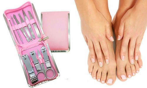 Stainless Steel Manicure and Pedicure Tool Kit with Foldable Pouch (11-Piece) - 第 5/7 張圖片