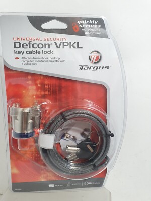 Targus Defcon pa496u key Security Cable Lock lucchetto per notebook vga  2mt