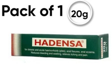 Hadensa Herbal Ointment 1 x 20g for Piles Haemorrhoids, Fissures FREE SHIP 2028
