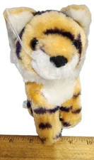 Vintage 1993 Dakin Tiger Plush Animal 6" Brown Eyes Cute Whiskers Plush