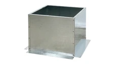 24" W Commercial Restaurant Hood Flat Curb, Stainless Steel