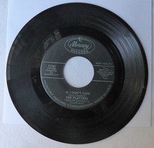 Platters 45 RPM Record-If I Didn't Care